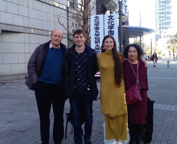 Carla and family in Japan